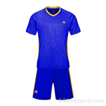 Set di maglia da calcio all&#39;ingrosso di calcio personalizzato all&#39;ingrosso